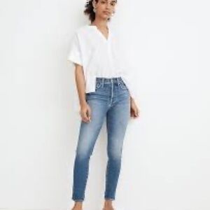 Madewell 10 inch High Rise Skinny Crop Jeans